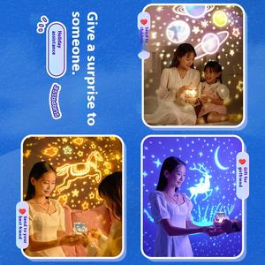 Nouvelle <span class=keywords><strong>Veilleuse</strong></span> Projecteur LED 2025 Rechargeable Rotatif à 360 Degrés Boîte à Musique ABS <span class=keywords><strong>Projection</strong></span> Romantique Moderne pour Cadeaux de Fête 5V - Product Image 6