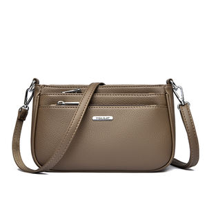 Bolso de Mano de Diseño Geométrico Vintage de Lujo con Cierre de Cremallera y Detalle de Remaches. Bolso de Mano Portátil de PU para Mujer, a la Moda - Product Image 3