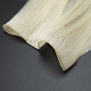 Extensão de cabelo humano tendência, de alta qualidade, novo, amarrar as mãos, gênio, weft, pode ser cortado, liso, invisível - Product Image 5