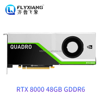 Baru untuk NVIDIA RTX8000 GPU 48GB GDDR6 PCI Express kartu grafis berkinerja tinggi dengan pendingin kipas untuk Desktop/Workstation