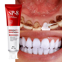 Dentifrice blanchissant SP-8 Menthe à usage domestique pour adultes, antibactérien, certifié FDA, vente en gros directe usine, produit phare