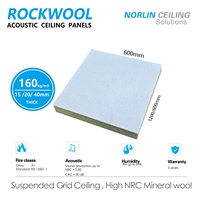 Dalles de plafond acoustiques en laine de roche ignifuge, épaisseur 15/20 mm, panneau acoustique 24*48 Celotex -- Septum suspendu insonorisant