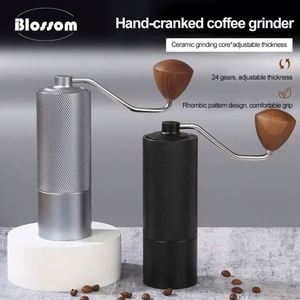 เครื่องบดกาแฟแบบมือหมุน ความจุ 25 กรัม พร้อมใบมีดสแตนเลส CNC แบบเรียว - ปรับระดับได้ภายใน, ลูกปืนคู่, ของขวัญ - Product Image 2