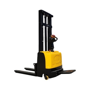 1 Ton to 2 Ton Fully Electric <b>Pallet</b> Stacker with Adjustable Fork CE Certified Warehouse Forklift - Product Image 3