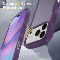 Coque de téléphone de luxe ondulée mate antichoc en TPU souple et rigide pour iPhone 17 Pro Max 16E 17Air 18 Pro Max 14 15Plus
