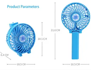 Werkseitig Bunter faltbarer hand gehaltener wiederauf ladbarer Lüfter Bestseller tragbarer Mini-USB-Lüfter