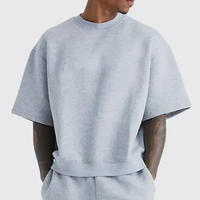 T-shirt surdimensionné personnalisé OEM 100% coton 300 g/m² pour hommes T-shirt personnalisé coupe carrée T-shirts lourds