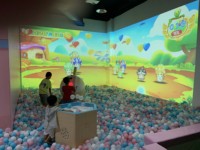 Projecteur interactif AR Smash, jeu de projection murale 3D avec télécommande pour utilisation en intérieur multijoueur pour enfants