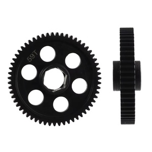 59T 0.6M métal acier engrenage droit mise à niveau précise des pièces de rechange pour <span class=keywords><strong>Arrma</strong></span> granit 1/18 RC voiture - Product Image 2