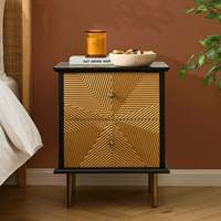 Table de chevet pliable élégante avec finition en bois de qualité supérieure, design moderne, rangement spacieux pour chambre à coucher et usage hospitalier