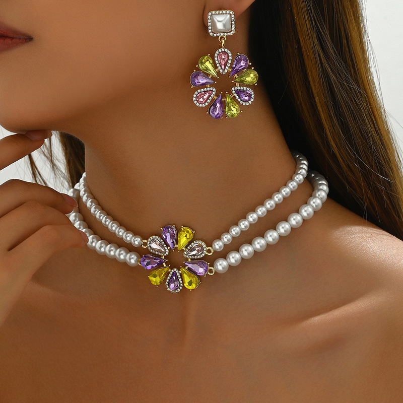Natural Stone Beaded Elegant Necklace Female