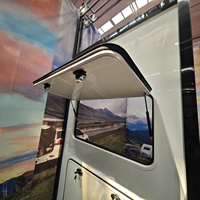 Porte de compartiment de camping-car hermétique et verrouillable, cadre en aluminium léger, trappe de rangement pour camping-car tout-terrain et conversion de motorhome