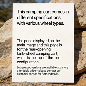 Chariot pliable en acier carbone à quatre roues pour <span class=keywords><strong>camping</strong></span> extérieur, capacité 180L, léger, grande taille, pour pique-nique, petite remorque - Product Image 2