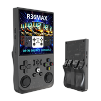 Console de Jeu R36Max Portable 4K HD 128Go, Rétro, Double Joysticks, Lecteur de Jeu Portable, Mini Console