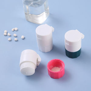 Boîte de rangement portable en plastique pour pilules, médicaments et poudres, avec coupe-pilules intégré, vente en gros - Product Image 3