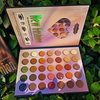 Palette de Fards à Paupières Personnalisable en Gros, 35 Couleurs, avec Poudre Scintillante, Finition Brillance et Effets Métalliques