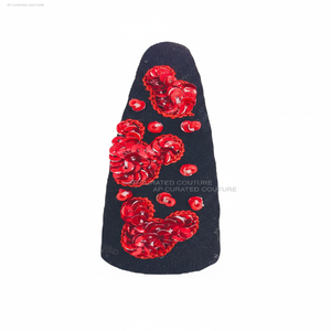 Trendy Indian Elegant Beautiful Handcrafted Color Full Embroidered <b>Hair</b> <b>Pins</b> with Intricate Beaded Embroidery Fabric Material - Product Image 1