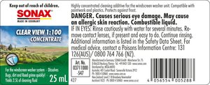 Concentré Clear Sight 1:100 en flacon de 25 ml, prêt à la vente en présentoir, pour liquide lave-glace - Product Image 5