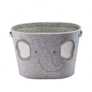 Round Bear Bedroom Home Use Classic Kids Felt Foldable Toys <b>Storage</b> Basket <b>Hamper</b> - Product Image 6