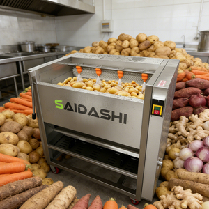 Machine à <span class=keywords><strong>épluche</strong></span>r et à laver les pommes <span class=keywords><strong>de</strong></span> <span class=keywords><strong>terre</strong></span>, le manioc, le gingembre et les carottes, industrielle et commerciale, 200-1000 kg - Product Image 1