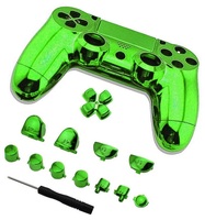 Pvc Iorn enduit Ps 4 contrôleur peau de remplacement pour P4 boîtier dur boîtier de protection visage remplacer la pièce de réparation changeante de couleur