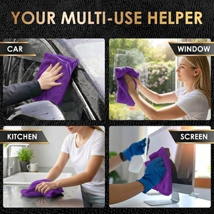 Serviette de lavage auto en microfibre super absorbante pour nettoyage final 900 g/m² 60x90 sans peluches pour le detailing automobile - Product Image 6