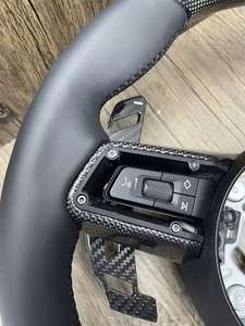 Po-rsc-he Cayenne Cayman <span class=keywords><strong>Macan</strong></span> Panamera Taycan 911 718 992 Sport Full Suede Fibra de carbono Volante personalizable - Product Image 6