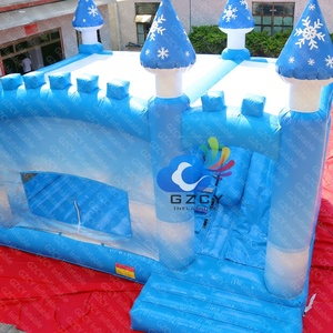Castillo Inflable Combinado para Hacer Ejercicio al Aire Libre o <span class=keywords><strong>en</strong></span> Interiores, Castillo Hinchable Comercial con Tobogán, Material de PVC, Portátil - Product Image 3