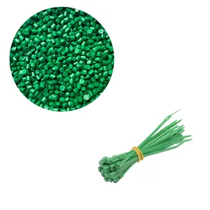 Green masterbatch PA PP PVC PE PS ABS pellets plastic granules for plastic nylon cable ties