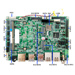 เมนบอร์ดอุตสาหกรรมแบบไร้พัดลม X86 รุ่นที่ 8 I7/i5/i3 พอร์ต LAN คู่ 12-24V LVDS/EDP DDR4 เมนบอร์ดแบบรวม Core I7 - Product Image 5