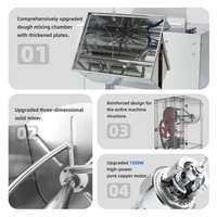 Machine Facile à Utiliser pour Pétrir la Pâte à Pain, Mélangeur Industriel Commercial, Pétrisseuse Professionnelle