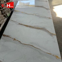 Panneaux muraux en PVC WPC 3D légers, imperméables, à impression numérique UV, ignifuges et écologiques, pour escaliers et gymnases, à prix réduit (1220*2440)