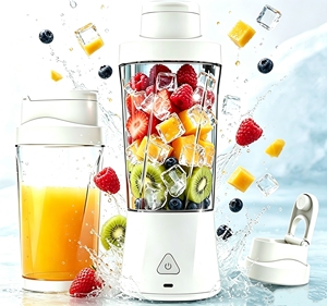 Mixeur Haute Puissance 360W Tritan Qualité Alimentaire 6 Lames Aiguisées Smoothies <span class=keywords><strong>Shaker</strong></span> Protéiné Portable 22OZ <span class=keywords><strong>Blender</strong></span> Personnel Tasse - Product Image 2