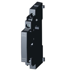 Interruptor Auxiliar Lateral Siemens 3RV29011A de 2 Polos para Montaje en Riel DIN para Uso Industrial Serie RV2 - Product Image 1