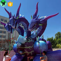 Gonflable géant de 10m de long, décoration d'événements du Festival, modèle d'animal personnalisé, Dragon gonflable, réplique pour la publicité, A9331