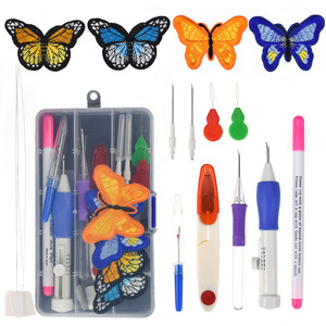 Ensemble de stylos de broderie interchangeables, 192 pièces, bricolage, couture, <span class=keywords><strong>magique</strong></span>, pratique, ensemble, accessoires - Product Image 2