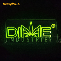 Enseignes électroniques en acrylique 3D avec logo, effet ondulé, effet flamme, enseigne lumineuse personnalisée au néon pour les entreprises et les bars