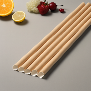 Health-Friendly Disposable Eco - Friendly Brown Natural Kraft Paper <b>Straws</b> for Cold <b>Drinks</b> - Product Image 2