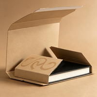 Boîte d'emballage en carton ondulé pliable personnalisée avec logo imprimé, boîte cadeau, boîte d'emballage pour livres, vêtements, expédition, boîtes d'emballage en papier