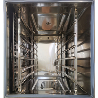 Four combiné commercial Wiberda ZKS-6, 6 plateaux, fabriqué à Guangzhou, électrique, vapeur et convection, écran tactile, multi-tension, 9,3 kW, pour boulangerie