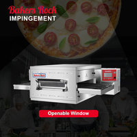 Four à pizza commercial à convoyeur pour pizzeria et food truck, four à pizza électrique de 20 pouces à cuisson automatique, four à pizza de comptoir avec bande transporteuse