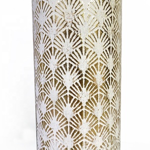 <span class=keywords><strong>Grand</strong></span> <span class=keywords><strong>Vase</strong></span> de Sol Lander en Métal Style Ferme, Décoratif Or Haut Rustique, pour Fleurs dans le Salon - Product Image 6