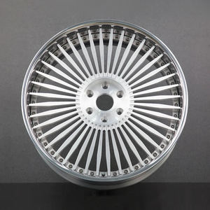 Rueda de coche de pasajeros forjada en plata cepillada llanta con LOGO personalizado 19 20 21 22 24 26 pulgadas 6061T Cubo de aleación para modelo S Class <span class=keywords><strong>Maybach</strong></span> - Product Image 2