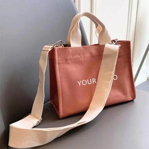 Women's Canvas Tote <b>Cheap</b> but Quality Ladies Hand Bags with Custom Printed logo Ladies Luxury New Design - Product Image 2