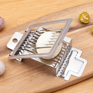 Stainless Steel Egg Slicer Multipurpose Kitchen Tool For Preserved Century Eggs With Grid Design 304 Grade Food Grade - Product Image 1