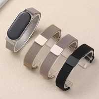 Correa de Metal Magnética de Estilo Milanesa para Xiaomi Band 8-9, Nueva, con Estilo Lujoso para Estudiantes