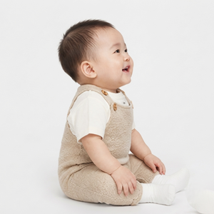 Conjunto de dos piezas para bebé niño, camiseta de algodón y overol de punto, ropa infantil suave, transpirable y casual. - Product Image 3