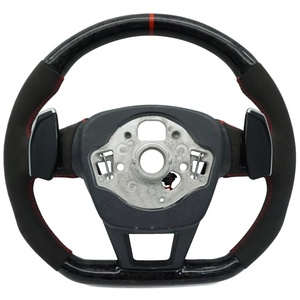 Volant en carbone forgé de qualité supérieure avec Alcantara pour <span class=keywords><strong>Audi</strong></span> A4 S4 B8 S3 8V S7 RS7 SQ7 8S C8 - Product Image 2