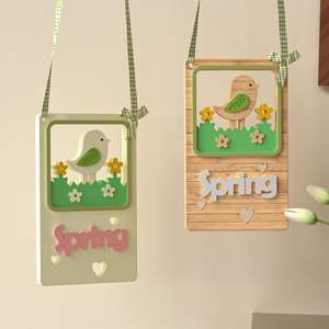 Nouveau Pendentif en époxy à suspendre, motif Lettre <span class=keywords><strong>de</strong></span> Pâques, pour bricolage, avec motifs d'oiseaux et <span class=keywords><strong>de</strong></span> fleurs, pour maison d'oiseaux, aromathérapie et plâtre, pour le marché transfrontalier - Product Image 5