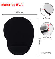 Alas Mouse Warna Solid Anti-Selip Nyaman Ringan Harga Murah Kain Karet Anti-Slip untuk Gaming